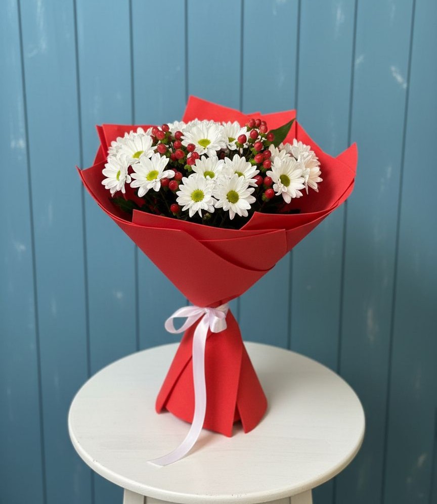 Букет цветов из: Хризантемы в Надежде