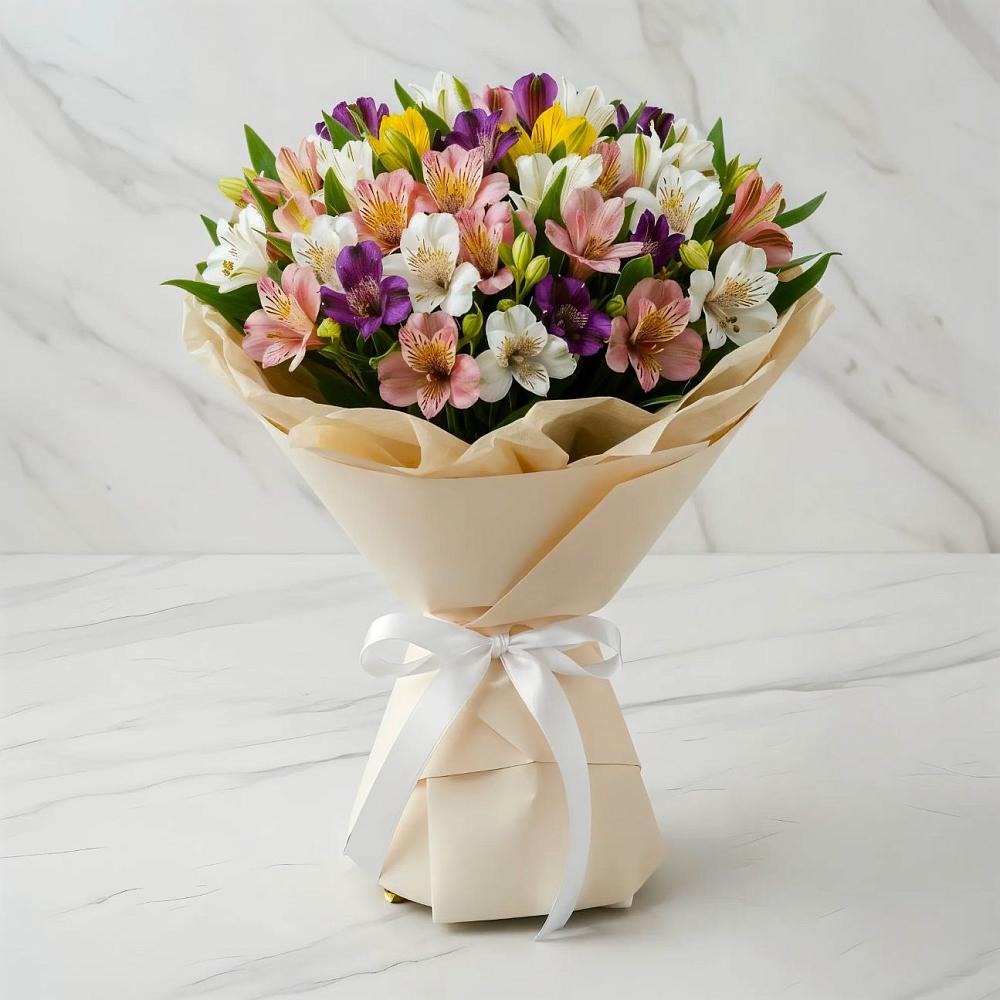 Букет цветов из: Альстромерии в Надежде