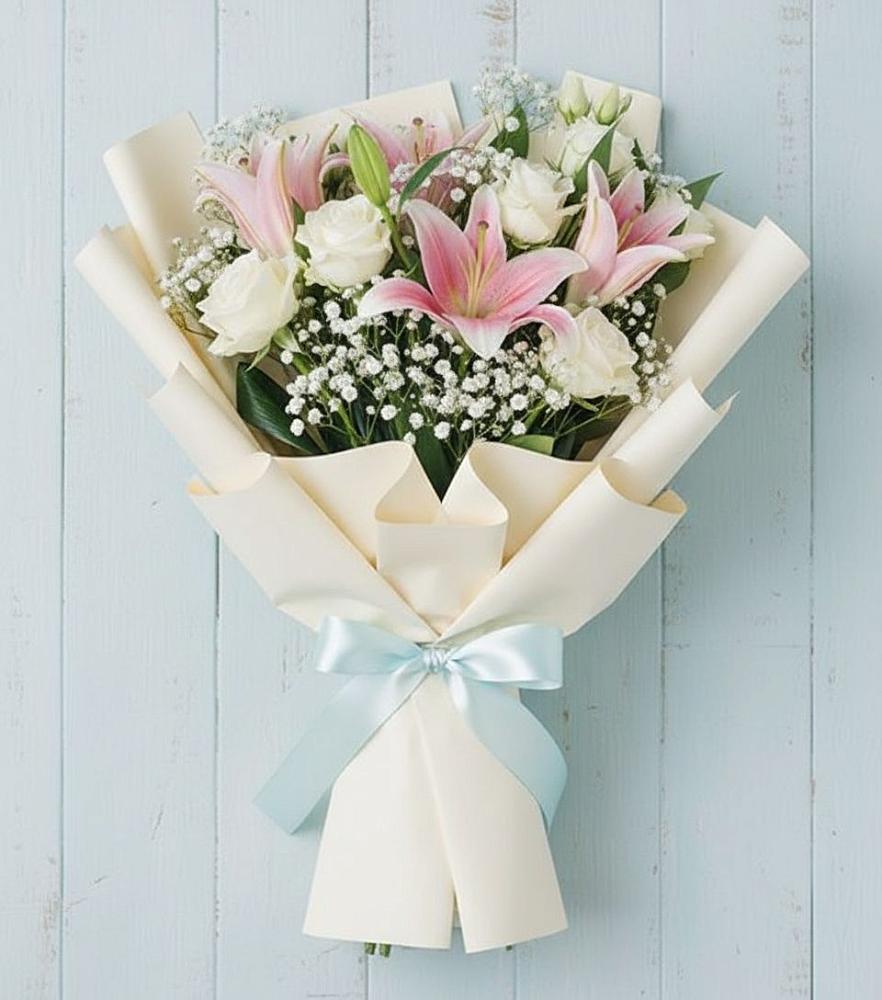 Букет цветов из: Лилии в Надежде