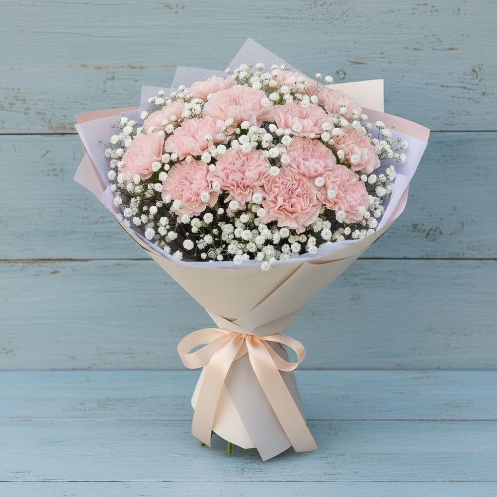 Букет цветов из: Гвоздики в Надежде