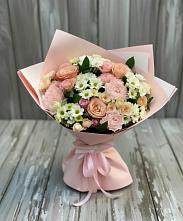 Букет цветов из:  Гвоздики, Розы и Хризантемы в Надежде