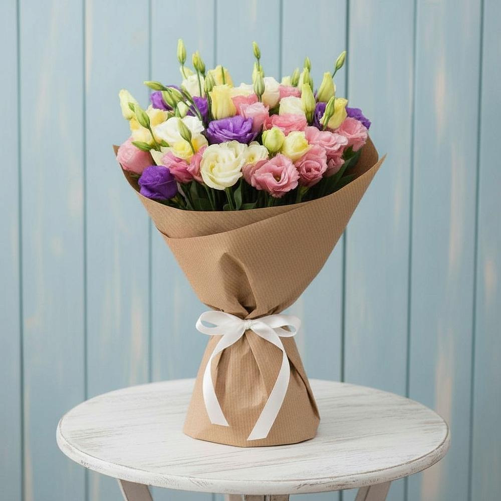 Букет цветов из: Лизиантусы в Надежде