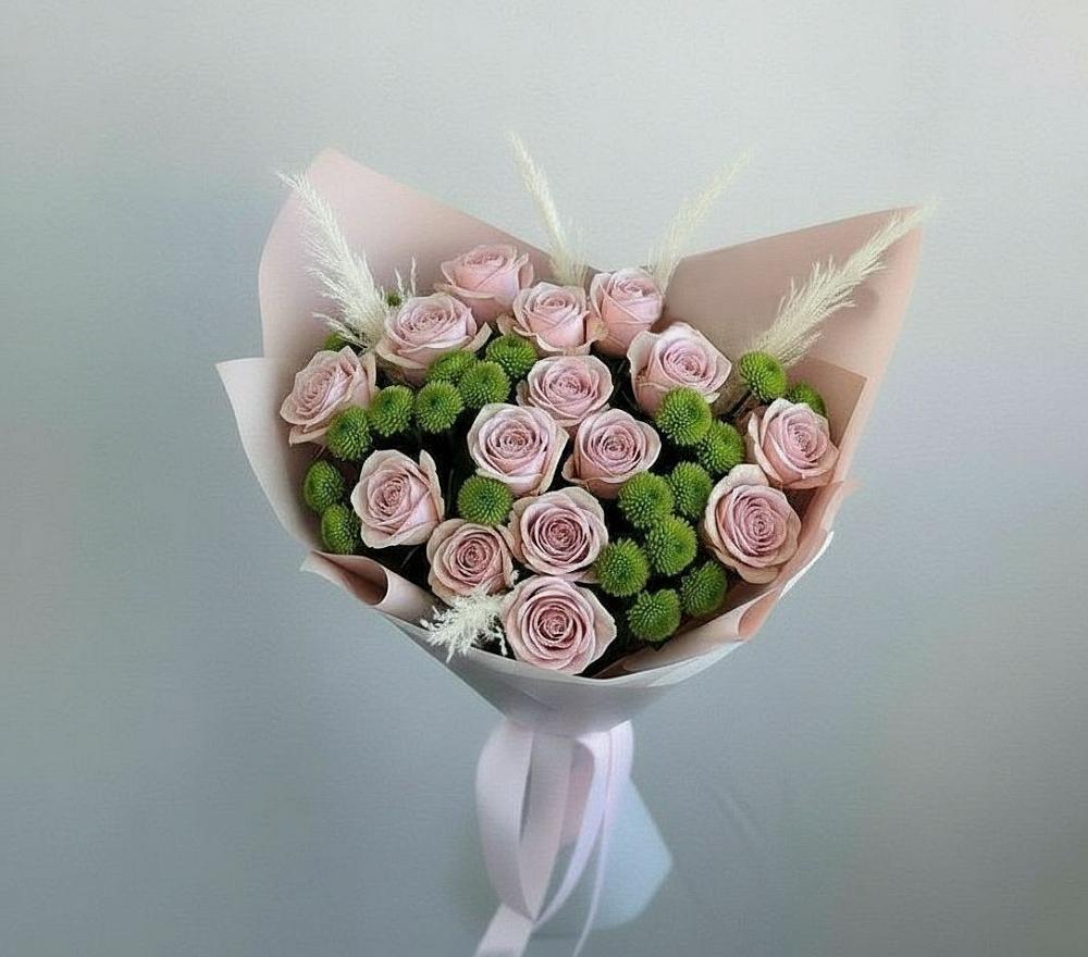 Букет цветов из: Розы и Хризантемы в Надежде