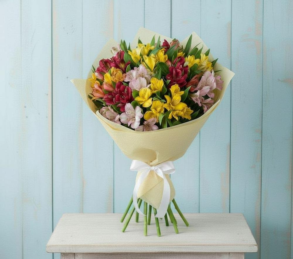 Букет цветов из: Альстромерии в Надежде