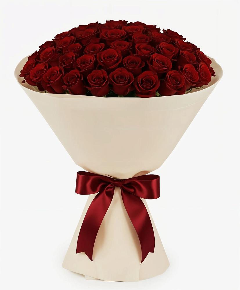 Букет 101 Бордовая роза Блэк Бакарра в Надежде