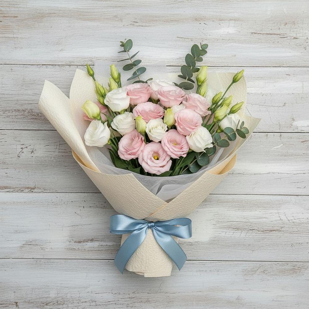 Букет цветов из: Лизиантусы в Надежде